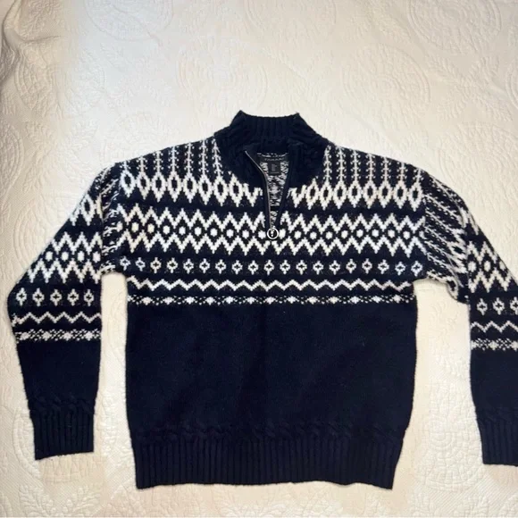 Talbots Black and White Women's Sweater - Picture 7 of 8